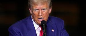Der republikanische Präsidentschaftskandidat Donald Trump versucht mit einem Wahlkampfversprechen besonders Frauen und Familien anzusprechen.