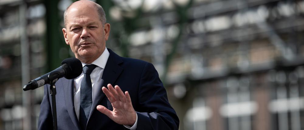 Der deutsche Kanzler: Olaf Scholz.