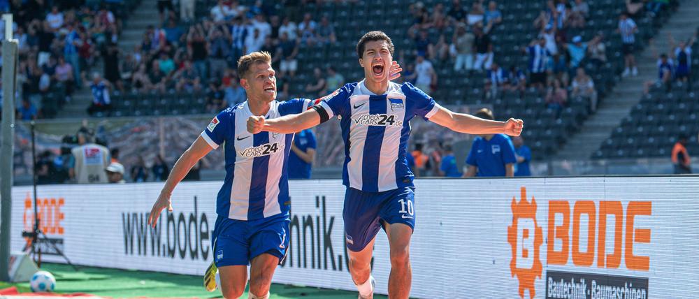 Ibrahim Maza (re.) von Hertha BSC.
