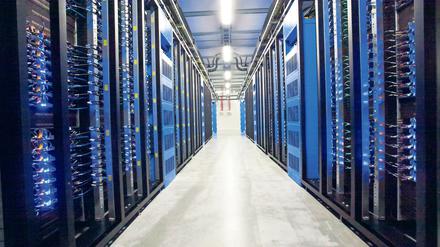 Landnahme in Schweden. Ein Blick in die Serverhalle von Facebook in Lulea, rund 900 Kilometer von Stockholm entfernt.