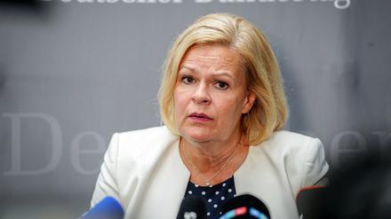 Die Bundesinnenministerin Nancy Faeser (SPD).