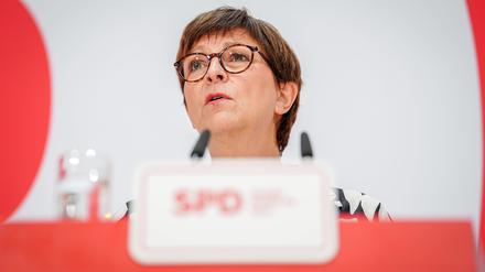 Die SPD-Vorsitzende Saskia Esken.