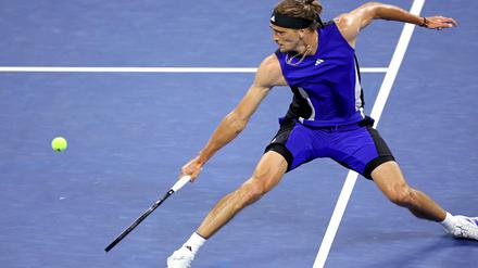 Im Spiel gegen Argentinens Tomas Martin Etcheverry musste Zverev alles geben. 