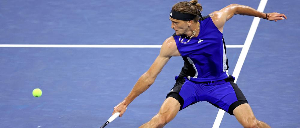 Im Spiel gegen Argentinens Tomas Martin Etcheverry musste Zverev alles geben.