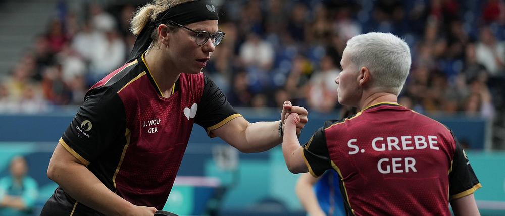 Juliane Wolf und Stephanie Grebe verlieren ihr Doppel-Finale.