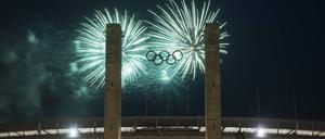 Pyronale, Feuerwerke auf dem Maifeld am Olympiastadion, Berlin, x