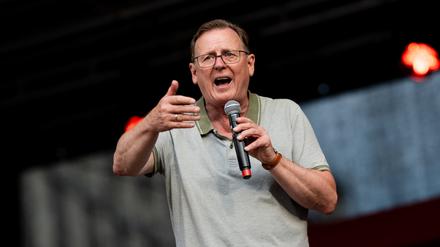 In Thüringen ist Bodo Ramelow Spitzenkandidat der Linkspartei, er bewirbt sich um eine dritte Amtszeit als Ministerpräsident.