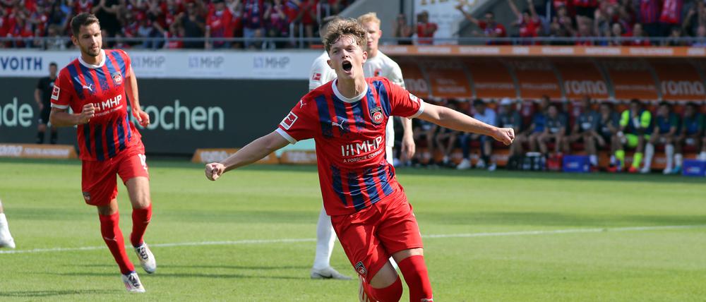 Paul Wanner traf per Elfmeter zum 1:0 für Heidenheim.