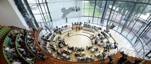 Eine Sitzung im Dresdner Landtag