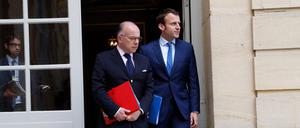 Bernard Cazeneuve und Emmanuel Macron auf einer Aufnahme aus dem Jahr 2017. 