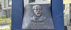 Neue Stele für Georg Wilhelm Büxenstein in Grünau 