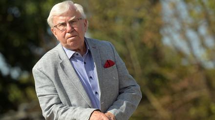Der „Rewe-Mann“ Siegfried Grube bei seiner Jubiläumsfeier am Hotel Mercure in Potsdam.