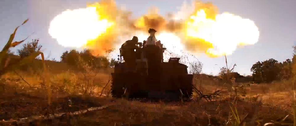 Russische Soldaten wehren sich gegen den ukrainischen Vorstoß in Kursk.
