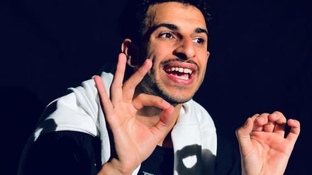 Hauptdarsteller Mouataz Alshaltouh bei den Proben.