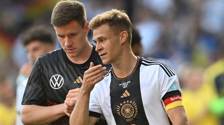Mit der Binde am Arm. Joshua Kimmich ist neuer Kapitän der deutschen Nationalmannschaft. 
