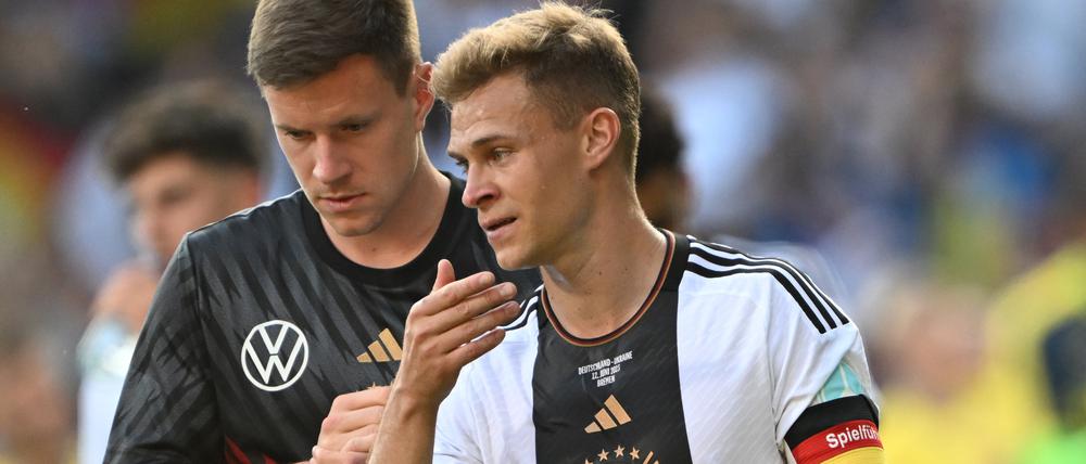Mit der Binde am Arm. Joshua Kimmich ist neuer Kapitän der deutschen Nationalmannschaft.