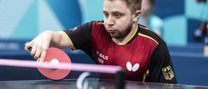 Valentin Baus am 29. August im gemischten Doppel.