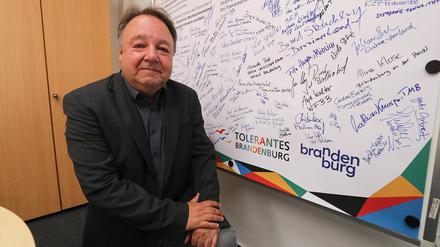 Alfred Roos ist Chef des Netzwerks „Tolerantes Brandenburg“, das von der AfD in seiner Existenz bedroht wird. 