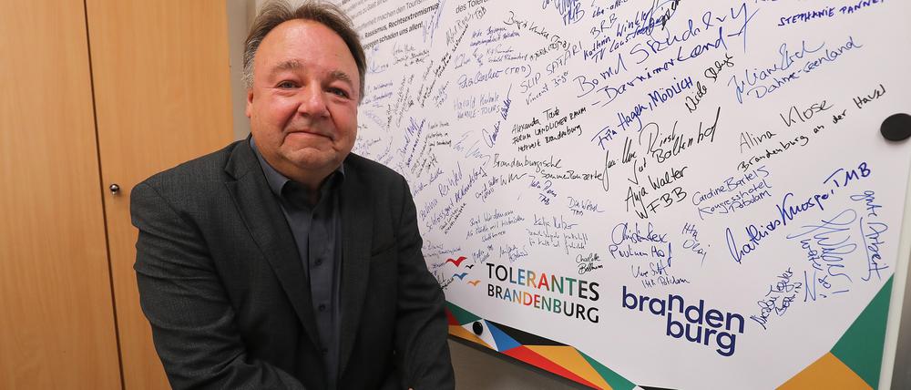 Alfred Roos ist Chef des Netzwerks „Tolerantes Brandenburg“, das von der AfD in seiner Existenz bedroht wird. 