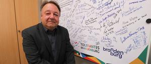 Alfred Roos ist Chef des Netzwerks „Tolerantes Brandenburg“, das von der AfD in seiner Existenz bedroht wird. 