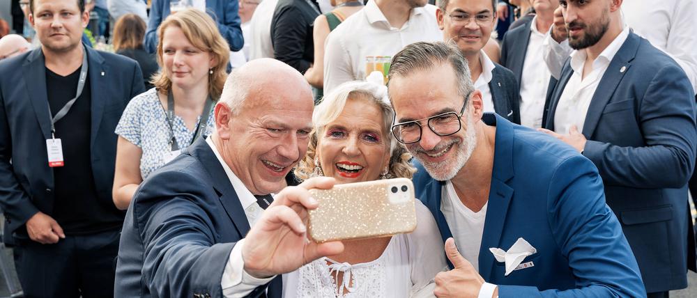 Kai Wegner auf dem Hoffest 2024.