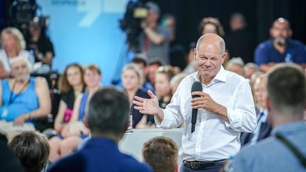 Bundeskanzler Olaf Scholz stellte sich den kritischen Fragen der Bürger.