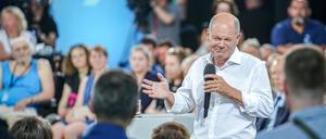 Bundeskanzler Olaf Scholz stellte sich den kritischen Fragen der Bürger.