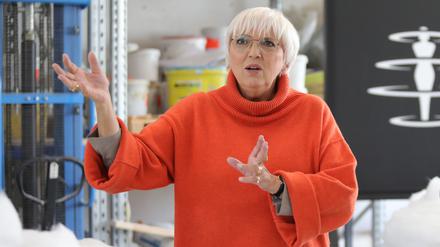 Claudia Roth im April im Filmstudio Babelsberg.