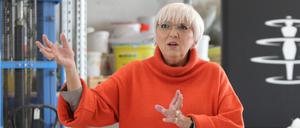 Claudia Roth im April im Filmstudio Babelsberg.