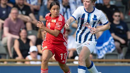 Wieder ein schwerer Gegner. Mare Pranke (rechts) im Derby gegen Union in der vergangenen Saison. 