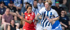 Wieder ein schwerer Gegner. Mare Pranke (rechts) im Derby gegen Union in der vergangenen Saison. 