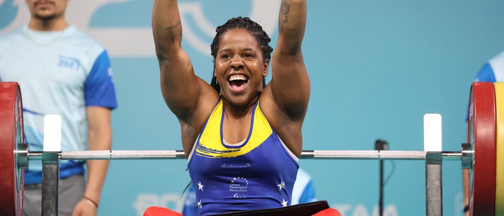 Clara Fuentes bei einem Wettkampf 2023 in Chile.