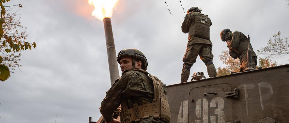 Russische Artillerie-Stellungen im September 2024.