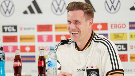 Gut gelaunt aus gutem Grund. Marc-André ter Stegen ist jetzt die Nummer eins der deutschen Fußball-Nationalmannschaft.