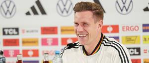 Gut gelaunt aus gutem Grund. Marc-André ter Stegen ist jetzt die Nummer eins der deutschen Fußball-Nationalmannschaft.
