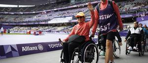 Martina Willing im Pariser Stade de France.