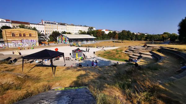 Der Görlitzer Park in Kreuzberg. 