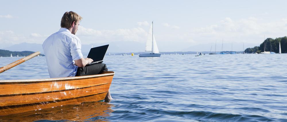 Arbeit mit Aussicht. Den Urlaub verlängern kann man auch in Deutschland.