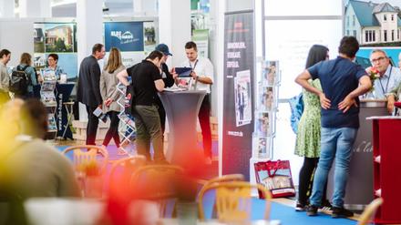Messegeschehen auf der Berliner Immobilienmesse. Copyright: acm medien und messen GmbH