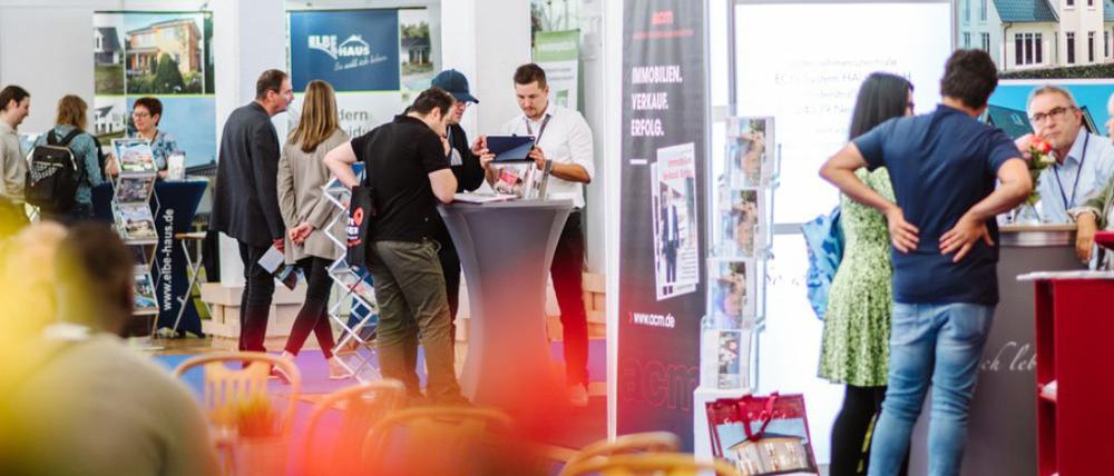 Messegeschehen auf der Berliner Immobilienmesse. Copyright: acm medien und messen GmbH