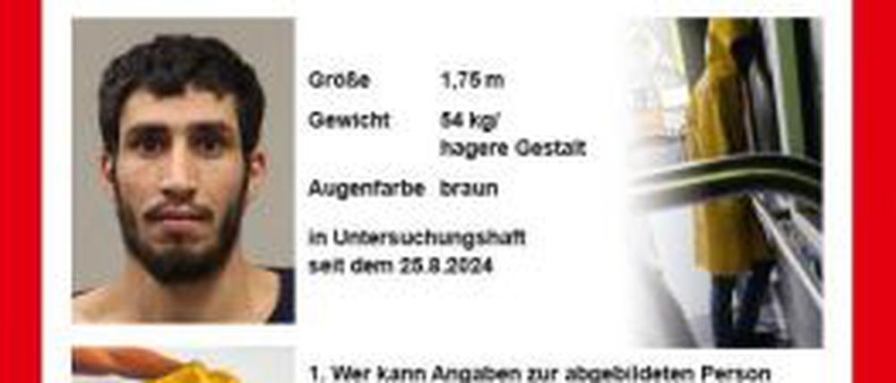 Das von der Polizei Düsseldorf veröffentlichte Fahndungsfoto.
