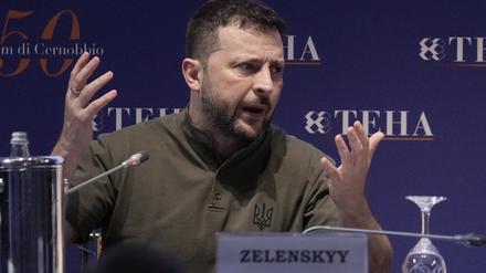 Der Präsident der Ukraine: Wolodymyr Selenskyj.