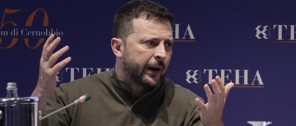 Der Präsident der Ukraine: Wolodymyr Selenskyj.