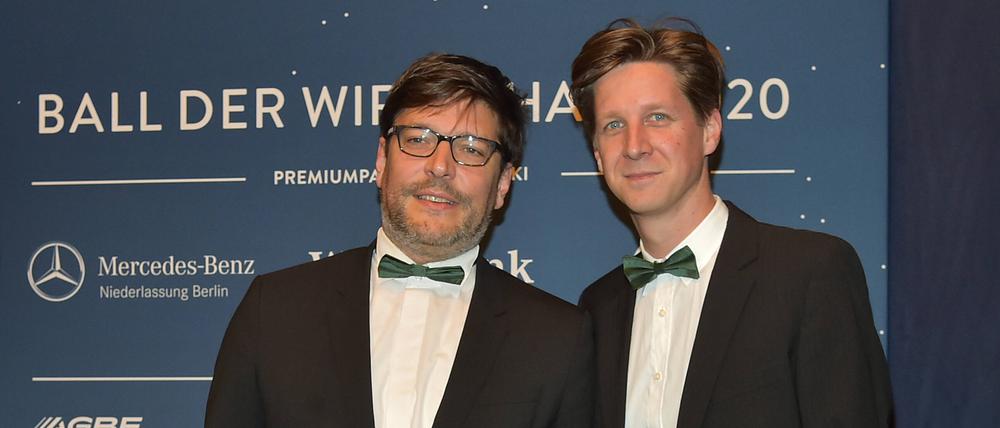 Schon seit langem ein Paar und hier gemeinsam beim Ball der Wirtschaft 2020: die Grünen-Politiker Dirk Behrendt und Daniel Wesener.