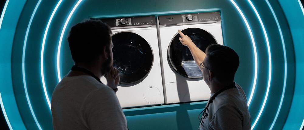 Wenn Waschmaschinen die Zukunft sind: Futuristisch präsentiert wird auf der IFA einfach alles.