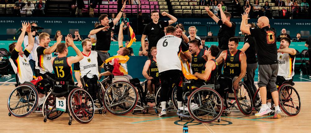 Das deutsche Team feiert Bronze