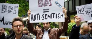 Eine Anti-BDS-Demonstration 2017 in München. Die Bewegung wurde als antisemitisch eingestuft.