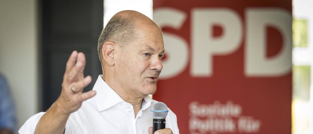 Der deutsche Kanzler: Olaf Scholz (SPD).