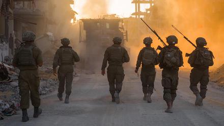 Israelische Soldaten im Gazastreifen.