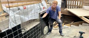 Jean Bendig, 31 Jahre, ist im dritten Lehrjahr bei der Bleck & Söhne Hoch- und Tiefbau GmbH & Co. KG.